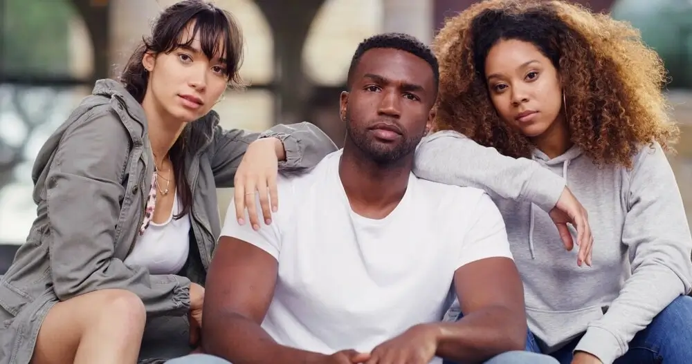 a men and women sitting facing camer and showing attitude with their expressinon and body laguage for Attitude Shayari In Hindi - Theshayarihub.com